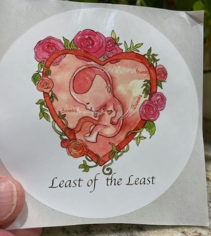 3” Sticker White border + Least of the Least