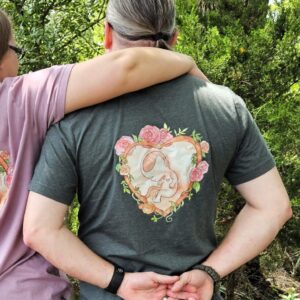 T-shirt Forest Green With Gold Lettering