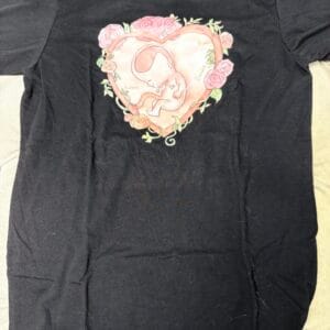 T-shirt Black With Gold Lettering